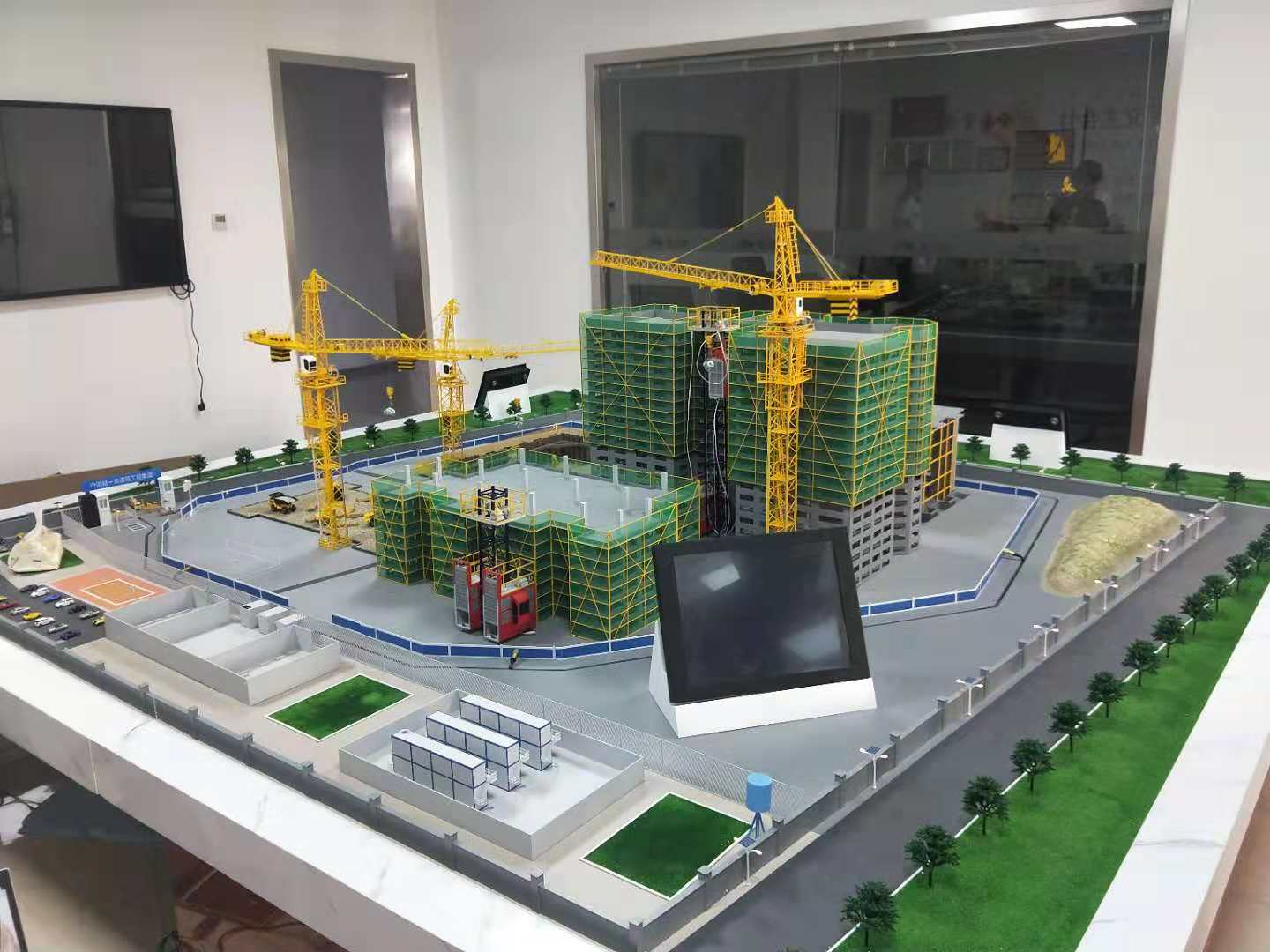 昌吉县建筑施工场景模型